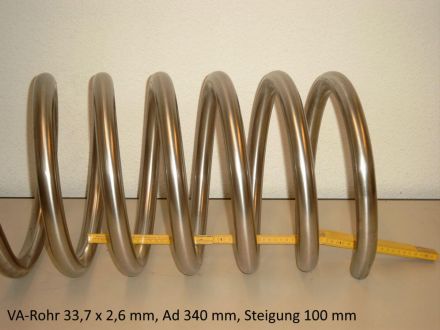 Rohrbiegerei CNC-Dornbiegen Va-Rohr 33.7 x 2.6 mm