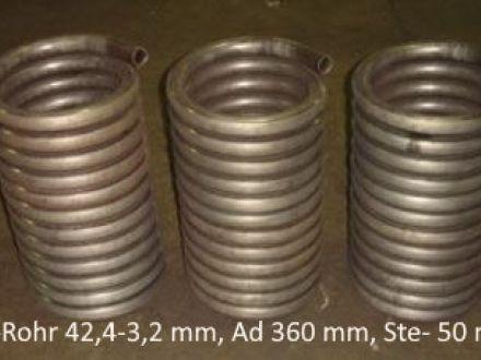 Rohrbiegerei CNC-Dornbiegen Spirale Rohr 42,4 x 3.2 mm