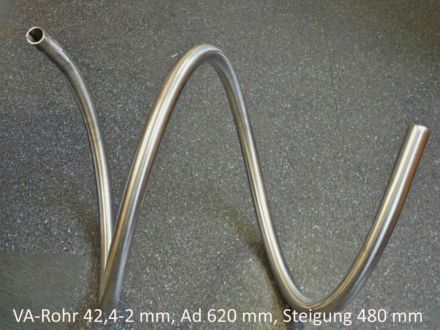 Rohrbiegerei CNC-Dornbiegen Va-Spirale Rohr 42.4 x 2 mm