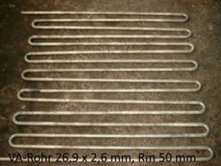 Rohrbiegerei CNC-Dornbiegen VA-Rohr 26.9 x 2.6 mm