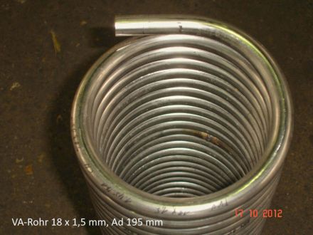 Rohrbiegerei CNC-Dornbiegen Va-Spirale Rohr 18 x 1,5 mm