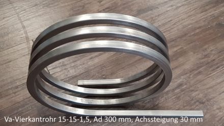 Rohrbiegerei CNC-Dornbiegen VA 4-Kt-Rohr 15-15-1,5 mm