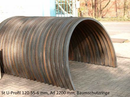 Rohrbiegerei CNC-Dornbiegen St-U-Profil 120-55-6 mm