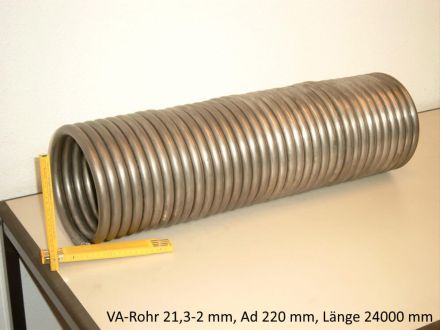 Rohrbiegerei CNC-Dornbiegen VA-Rohr 21.3 x2 mm