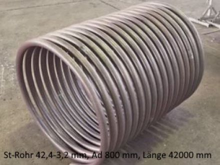 Rohrbiegerei CNC-Dornbiegen Spirale Rohr 42,4 x 3.2 mm