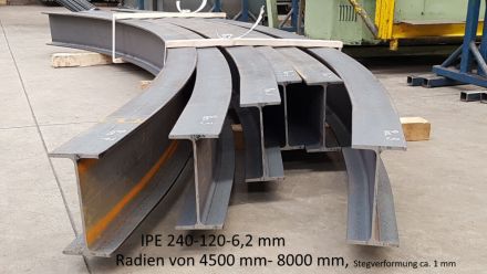 Rohrbiegerei CNC-Dornbiegen IPE 240-120-6,2 mm