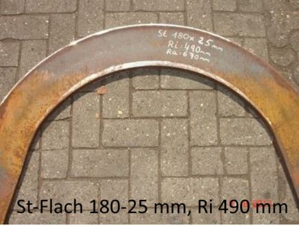 Rohrbiegerei CNC-Dornbiegen St-Flach 180 x 25 mm