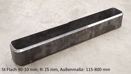 Rohrbiegerei CNC-Dornbiegen Rahmen aus St-Flach 90 x 10 mm