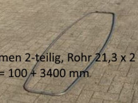 Rohrbiegerei CNC-Dornbiegen Rahmen zweiteilig gebogen aus nahtlosem Kesselrohr 21.3 x 2 mm